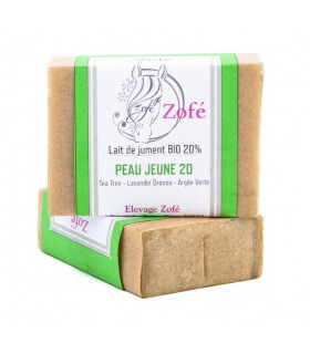 Savon Peau Jeune 20% Lait de Jument - savonnerie Zofé
