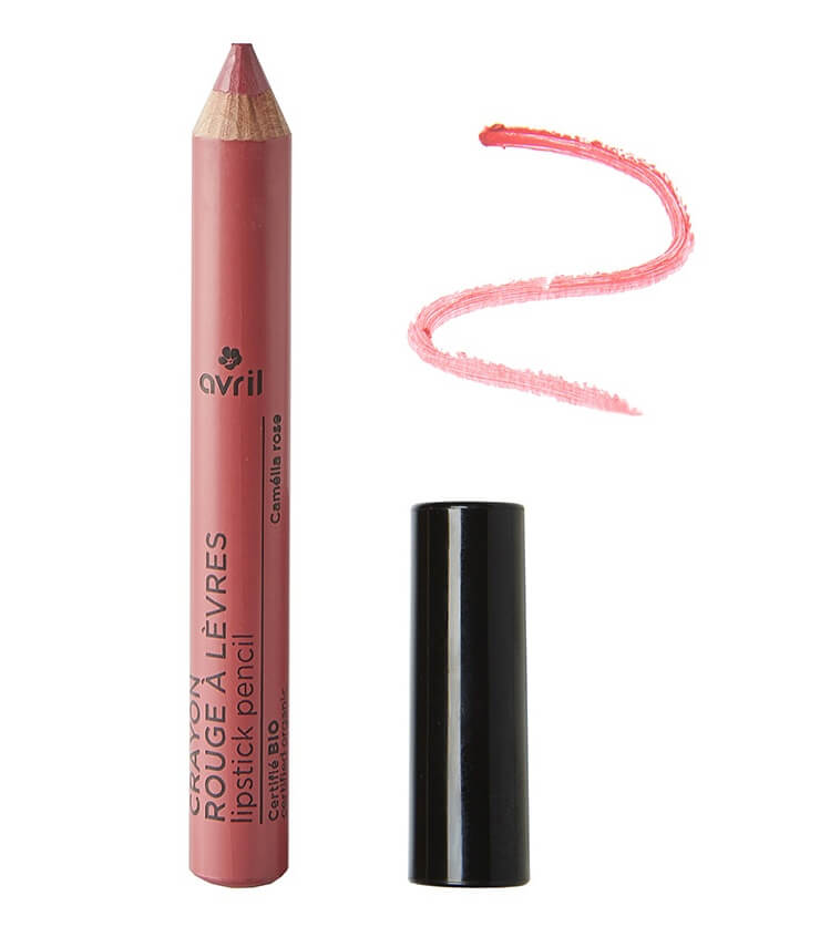 Crayon rouge à lèvres Certifié bio Camélia rose - Avril Cosmétique