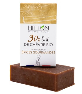 Savon 30% lait de chèvre Epices gourmandes - Hitton