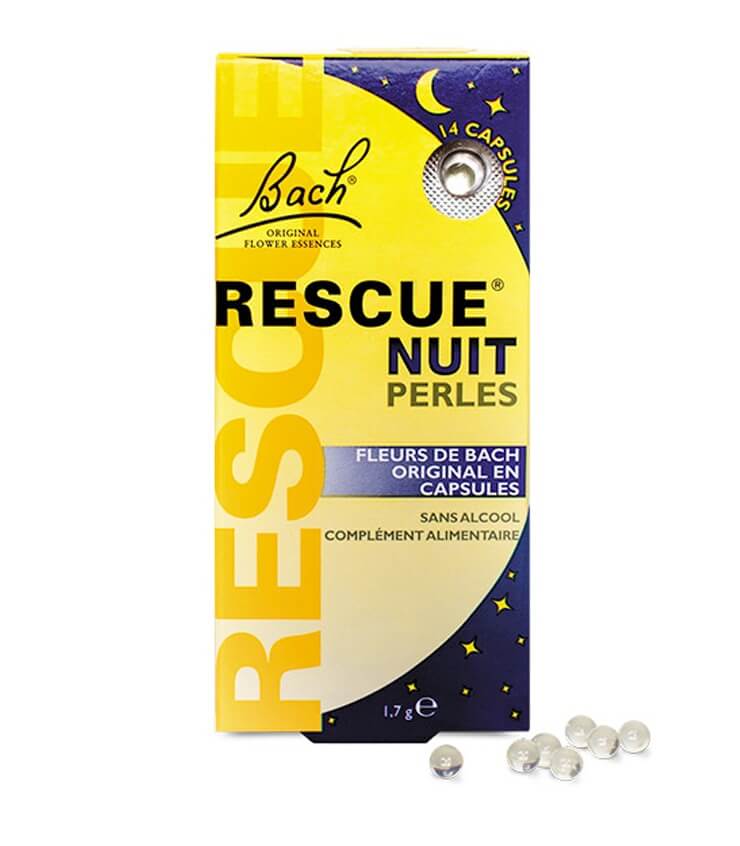 Fleurs de Bach Perles nuits 14 capsules - Rescue