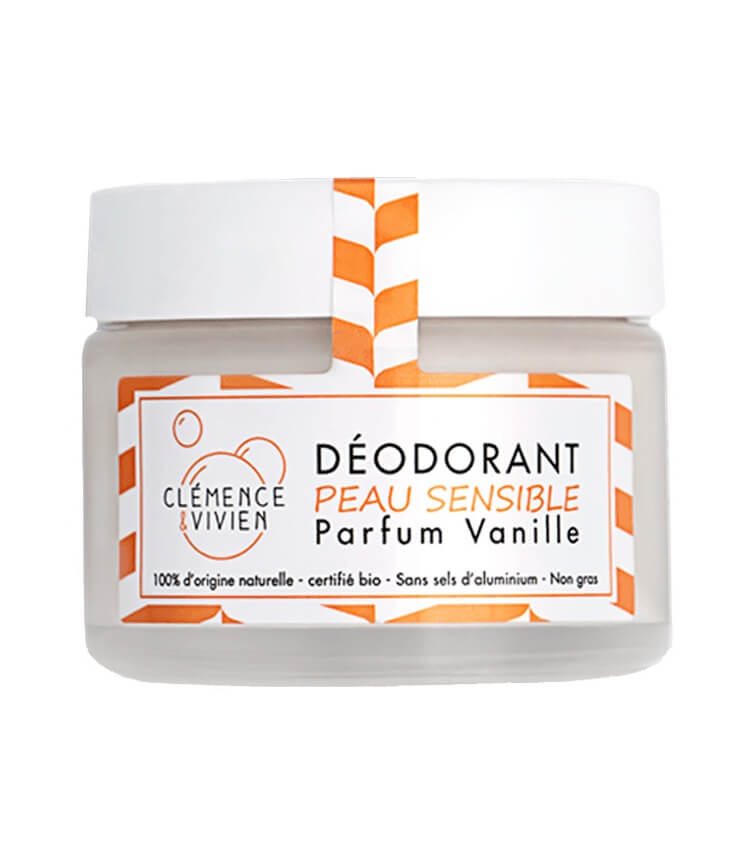 Déodorant crème peau sensible Vanille - Clémence et Vivien
