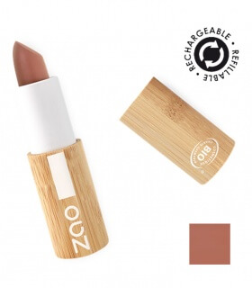 Rouge à Lèvres "Nude" Bio - 416 Brun Rose - Zao Makeup