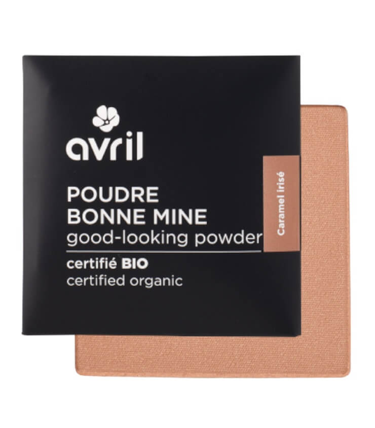 Poudre Bonne mine & Contouring certifiée bio - Caramel Irisé - Avril Cosmétique