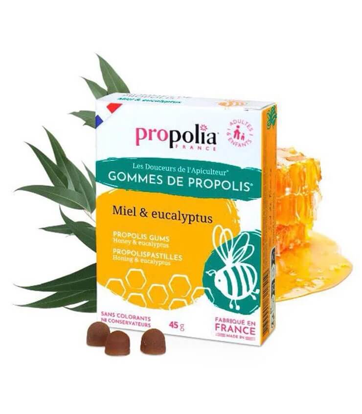 Gommes de Propolis Miel Eucalyptus - Propolia