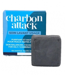Soin lavant visage Peau mixte à grasse - Charbon Attack - Lamazuna