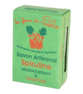 Savon Ayurvédique à la Spiruline - La Ferme de Paula