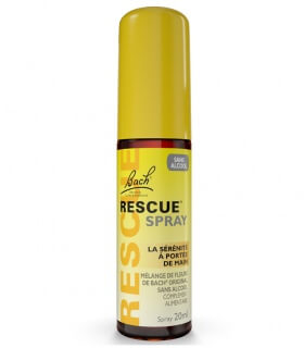 Fleurs de Bach en Spray Sans Alcool - Rescue