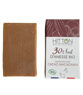 Savon 30% lait d'Ânesse & Cacao Macadamia - La ferme du Hitton