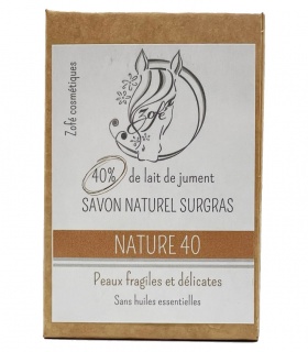 Savon Nature 40% Lait de Jument - Savonnerie Zofé