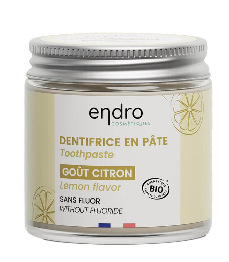 Dentifrice Zeste Citronné - Endro Cosmétique Bio zéro déchet