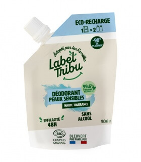 Recharge déodorant roll-on Peaux sensibles - Label Tribu