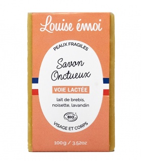 Savon naturel pour les peaux fragiles "Voie Lactée" de Louise Emoi