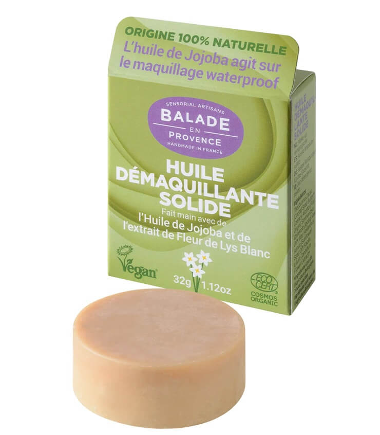 Huile Démaquillante Solide Bio - Balade en Provence
