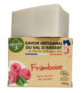 Savon Bio à la Framboise 140g - Argasol