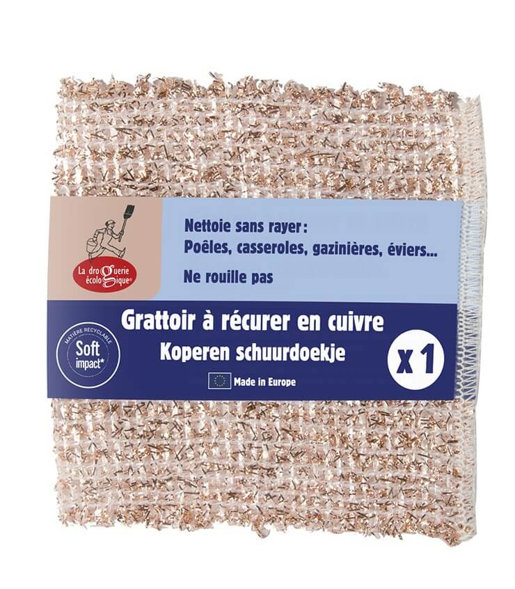 Grattoir à récurer en cuivre - La Droguerie Ecologique