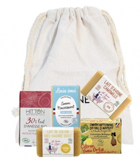 Coffret 5 Savons Naturels saponifiés à froid - cosmétique naturel