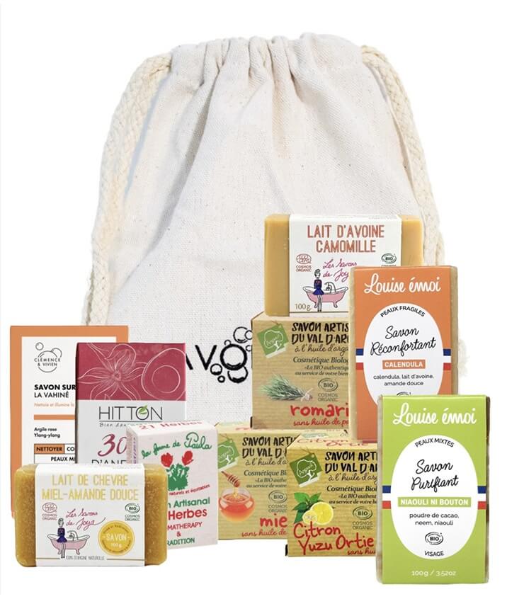 Coffret 10 Savons Naturels saponifiés à froid - cosmétique naturel - Savonne Moi