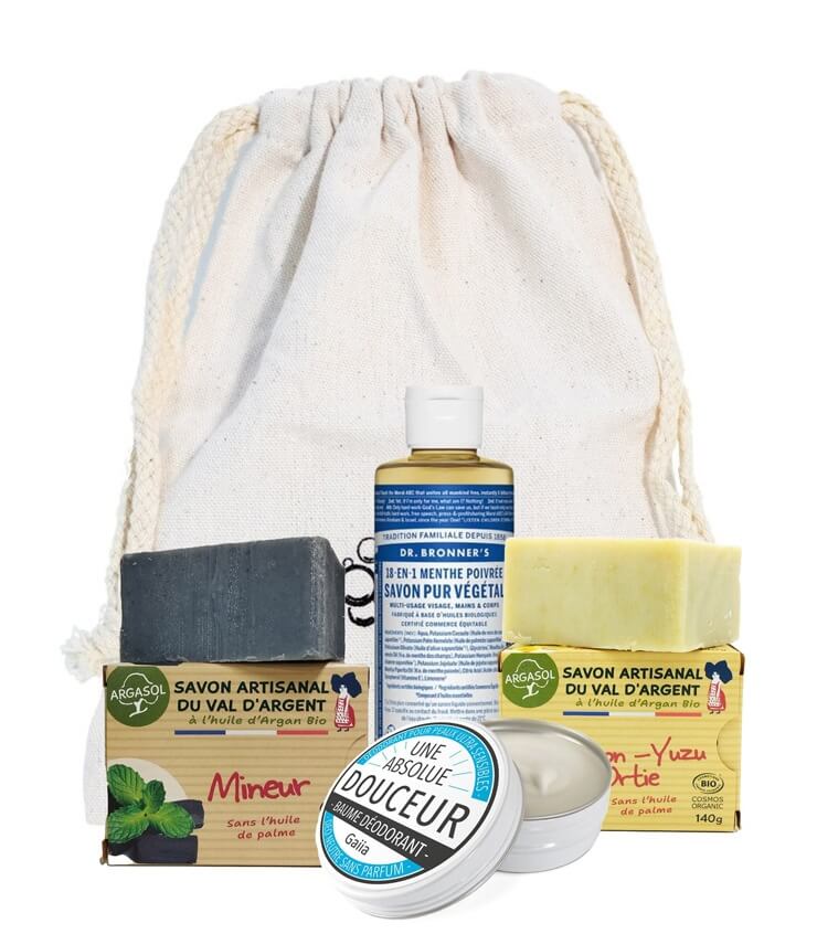 Coffret Higiène et cosmétiques naturels pour Homme - Savonne Moi !