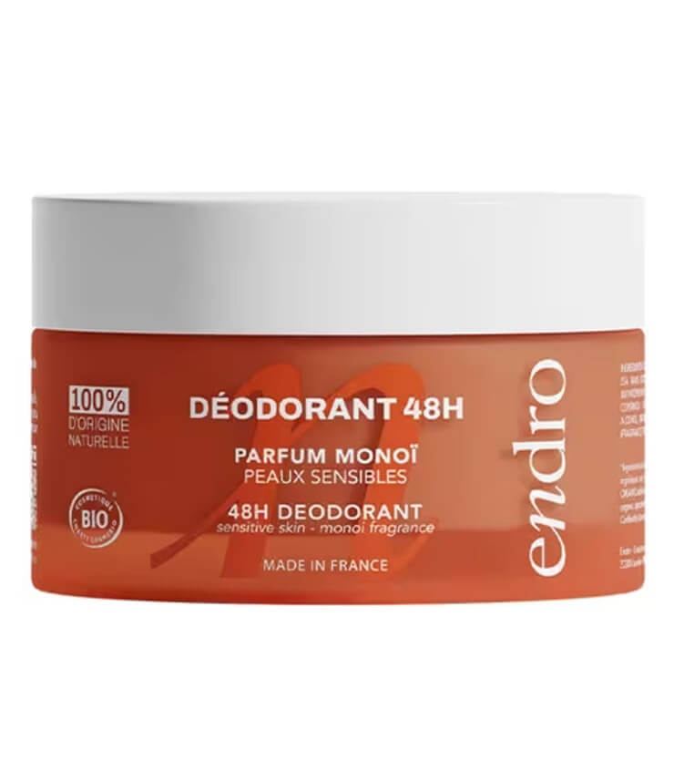 Déodorant Crème Peaux sensibles - Monoï - Endro Cosmétiques
