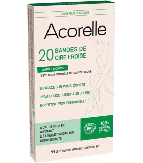 Bandes de Cire Froide BIO Corps x20 - Acorelle