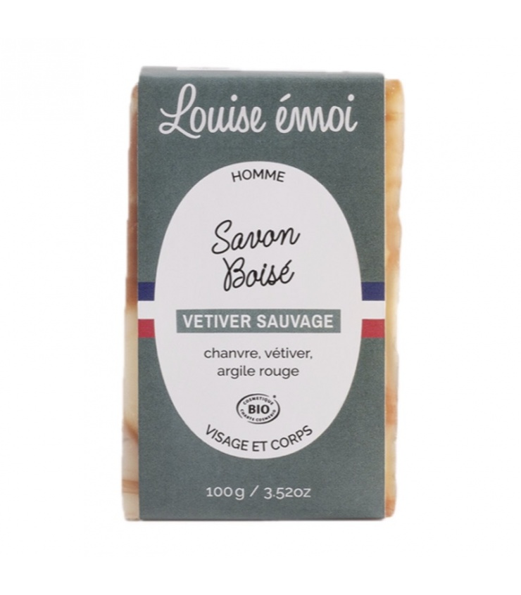 Savon Boisé Vétiver Sauvage de Louise Émoi