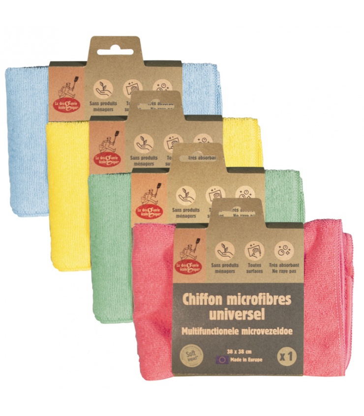 Chiffon microfibres multi-usages - Droguerie Ecologique