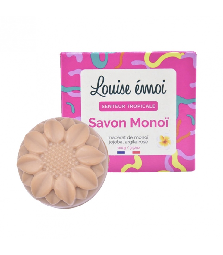 Savon Bio au Monoï et Jojoba – Senteur Tropicale Louise Emoi