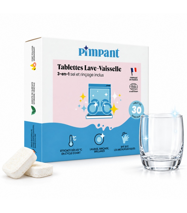 Tablettes Lave-Vaisselle Écologiques x30 - Pimpant
