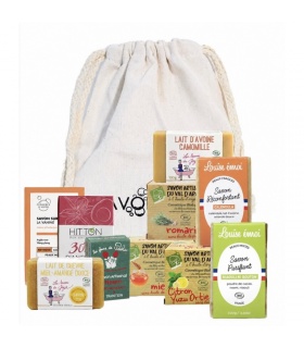 Coffret 10 Savons Naturels saponifiés à froid - cosmétique naturel - Savonne Moi