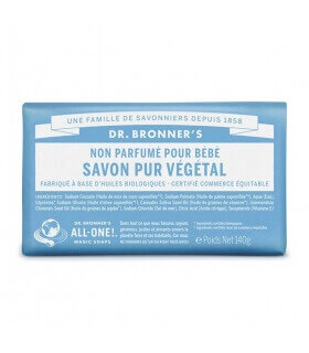 Savon pur Végétal Non Parfumé Dr Bronner's 100% Biodégradable